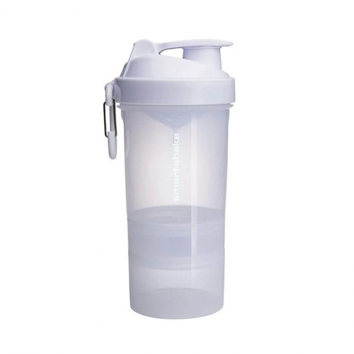SmartShake Original2GO, 600 ml (Pure White) i gruppen Træningstilbehør / Flasker & Shakers hos Tillskottsbolaget (SMARTSHAKE001-12)