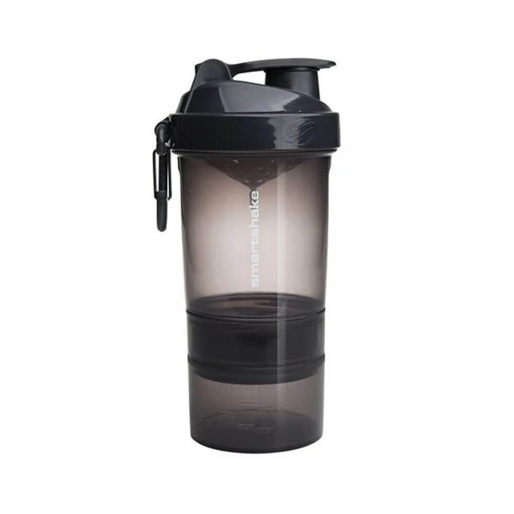 SmartShake Original2GO, 600 ml (Space Gray) i gruppen Træningstilbehør / Flasker & Shakers hos Tillskottsbolaget (SMARTSHAKE001-3)