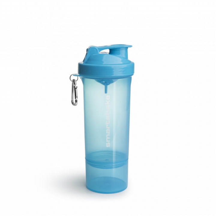 SmartShake Slim, 500 ml (Neon Blue) i gruppen Træningstilbehør / Flasker & Shakers hos Tillskottsbolaget (SMARTSHAKE003-8)