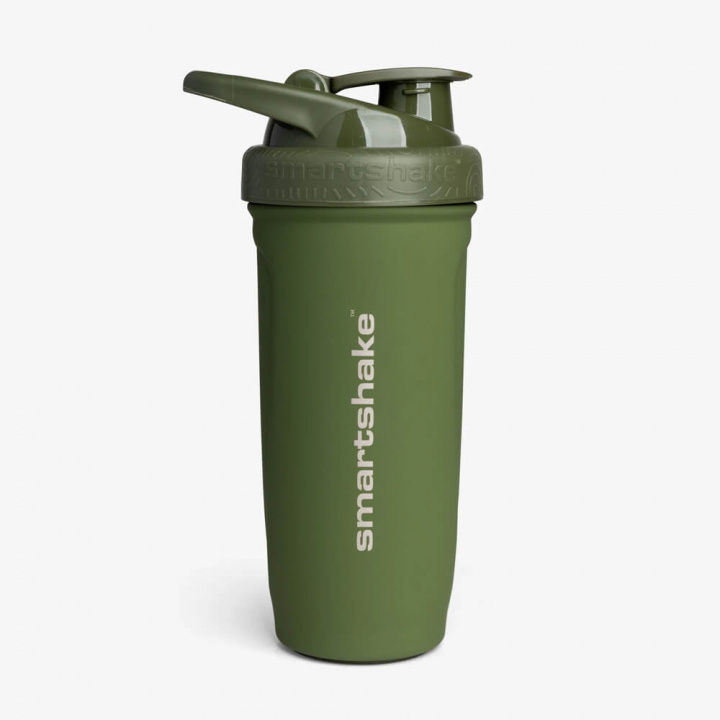 Smartshake Reforce Stainless Steel, 900 ml (Army Green) i gruppen Træningstilbehør / Flasker & Shakers hos Tillskottsbolaget (SMARTSHAKE753-4)