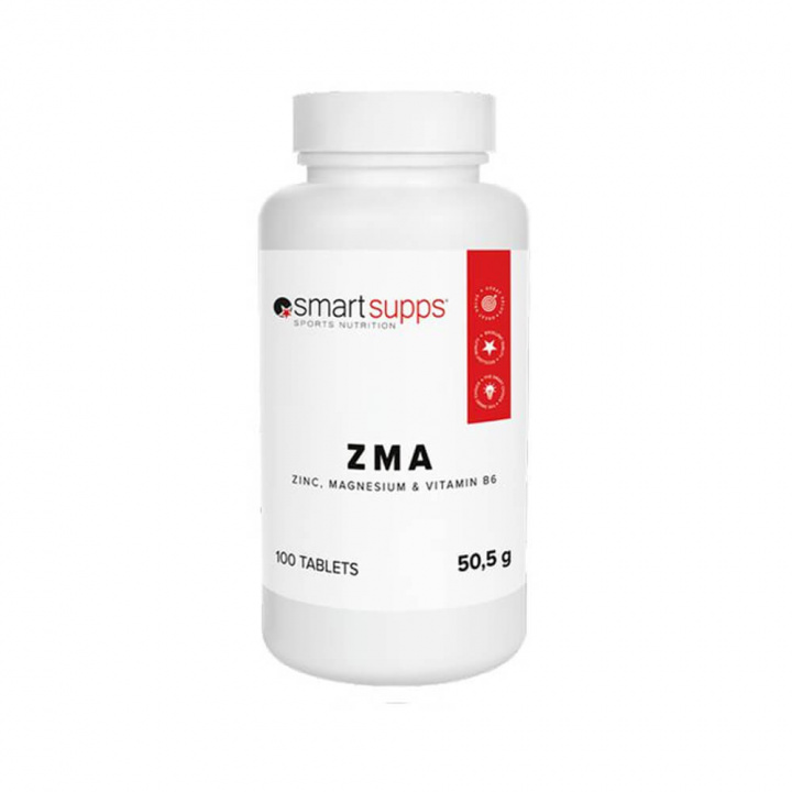 SmartSupps ZMA, 100 tabs i gruppen Kosttilskud & Fødevarer / Mineraler / ZMA hos Tillskottsbolaget (SMARTSUPPS56734)