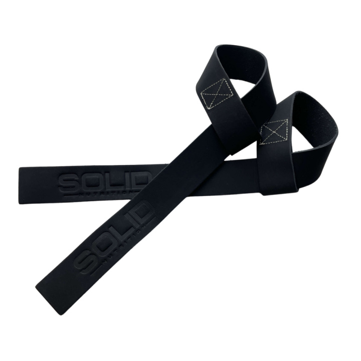 SOLID Nutrition Leather Lifting Straps i gruppen Træningstilbehør / Trækremme & Greb hos Tillskottsbolaget (SOLID1486)