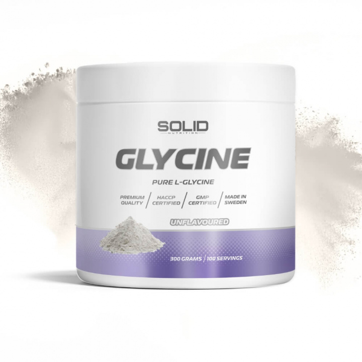 SOLID Nutrition Glycine, 300 g i gruppen Kosttilskud & Fødevarer / Sundhedskost / Søvn hos Tillskottsbolaget (SOLID2479)