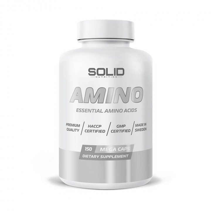SOLID Nutrition EAA, 150 mega caps i gruppen Kosttilskud & Fødevarer / Aminosyrer / EAA hos Tillskottsbolaget (SOLID3433)