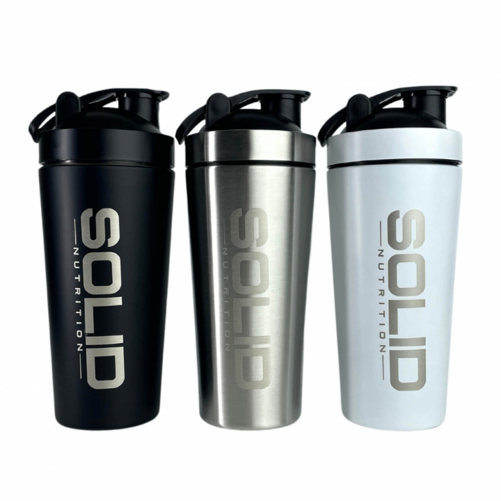 SOLID Nutrition Stainless Steel Shaker, 750 ml i gruppen Træningstilbehør / Flasker & Shakers hos Tillskottsbolaget (SOLID56354)