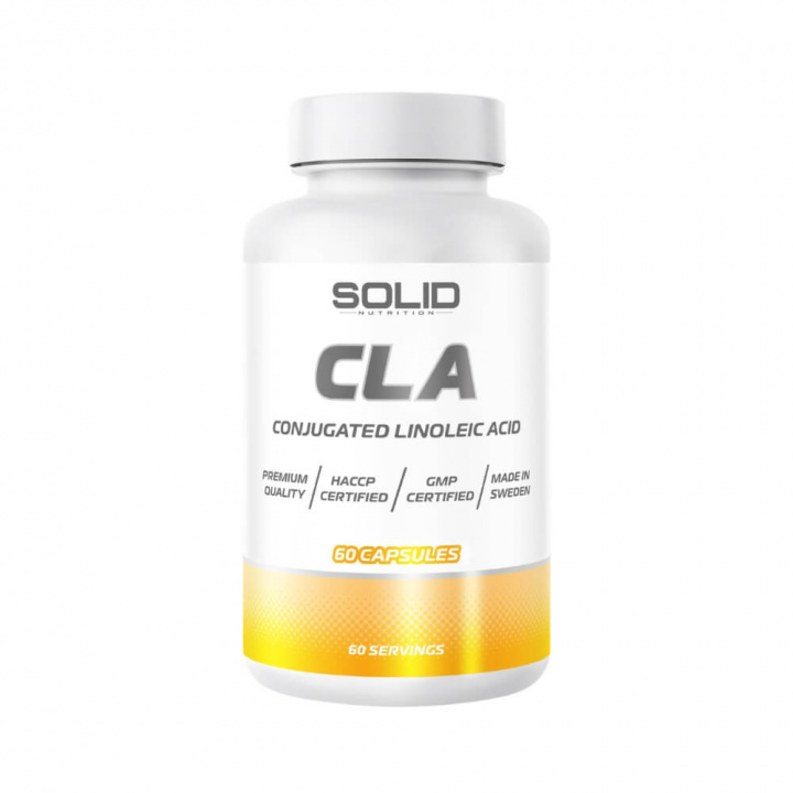 SOLID Nutrition CLA, 60 caps i gruppen Kosttilskud & Fødevarer / Omega-3 & Fedtsyrer / CLA hos Tillskottsbolaget (SOLID567332)