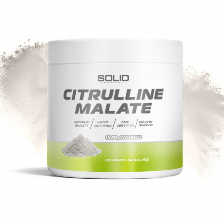 SOLID Nutrition Citrulline Malate, 250 g i gruppen Kosttilskud & Fødevarer / Aminosyrer / Citrullin hos Tillskottsbolaget (SOLID64564)