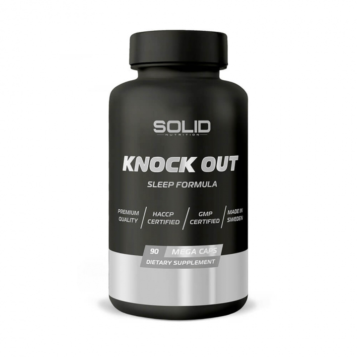 SOLID Nutrition BLACK LINE Knock Out, 90 mega caps i gruppen Emne / Laktosefrie kosttilskud hos Tillskottsbolaget (SOLID6573234)