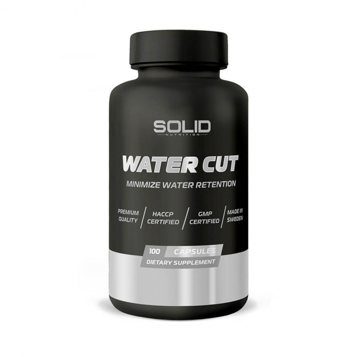 SOLID Nutrition BLACK LINE Water Cut, 100 caps i gruppen Emne / Svensk kosttilskud hos Tillskottsbolaget (SOLID657342)