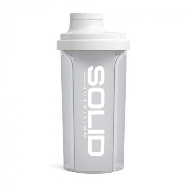 SOLID Nutrition Shaker, 500 ml (White) i gruppen Træningstilbehør / Flasker & Shakers hos Tillskottsbolaget (SOLID657355-1)