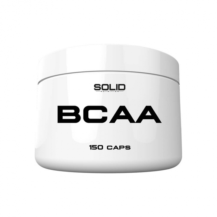 SOLID Nutrition BCAA, 150 mega caps i gruppen Kosttilskud & Fødevarer / Aminosyrer / BCAA hos Tillskottsbolaget (SOLID6574)