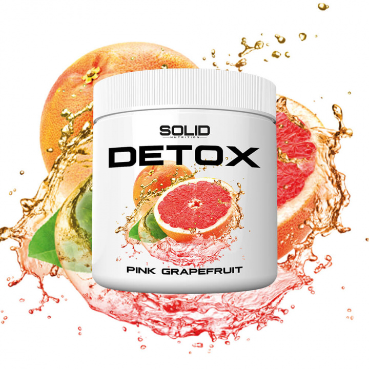 SOLID Nutrition Detox, 360 g (Pink Grapefruit) i gruppen Kosttilskud & Fødevarer / Sundhedskost / Detox hos Tillskottsbolaget (SOLID67325-2)