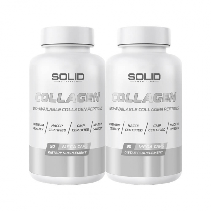 2 x SOLID Nutrition Collagen, 150 mega caps i gruppen Kosttilskud & Fødevarer / Ledesundhed / Kollagen hos Tillskottsbolaget (SOLID675332)