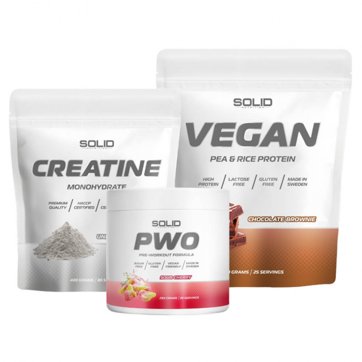 The Vegan Pack i gruppen Kosttilskud & Fødevarer / Kreatin / Kreatinmonohydrat hos Tillskottsbolaget (SOLID67634)