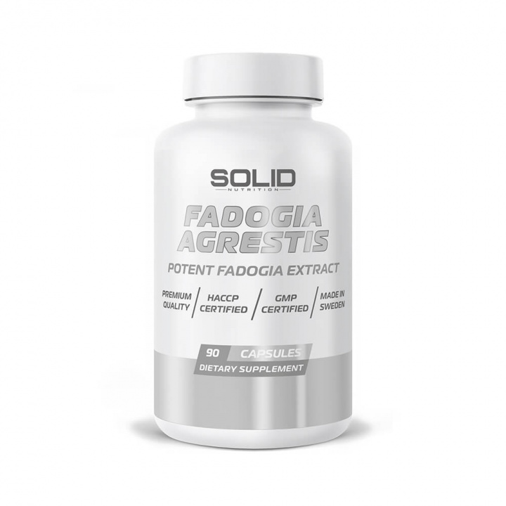 SOLID Nutrition Fadogia Agrestis, 90 caps i gruppen Kosttilskud & Fødevarer / Muskelforøgelse / Fadogia Agrestis hos Tillskottsbolaget (SOLID67834)