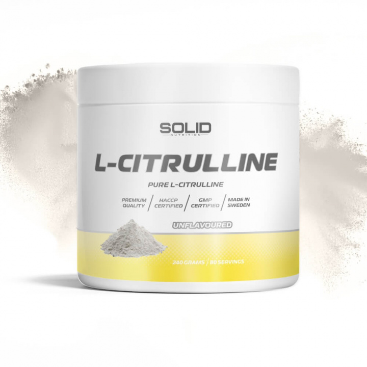 SOLID Nutrition L-Citrulline, 240 g i gruppen Kosttilskud & Fødevarer / Aminosyrer / Citrullin hos Tillskottsbolaget (SOLID752)