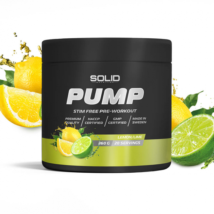 SOLID Nutrition BLACK LINE Pump, 360 g (Lemon/Lime) i gruppen Kosttilskud & Fødevarer / Præstationsforbedringer / Pump hos Tillskottsbolaget (SOLID7532-1)