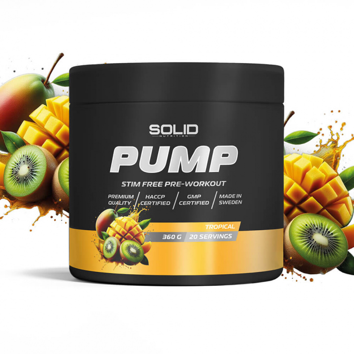 SOLID Nutrition BLACK LINE Pump, 360 g (Tropical) i gruppen Kosttilskud & Fødevarer / Præstationsforbedringer / Pump hos Tillskottsbolaget (SOLID7532-4)