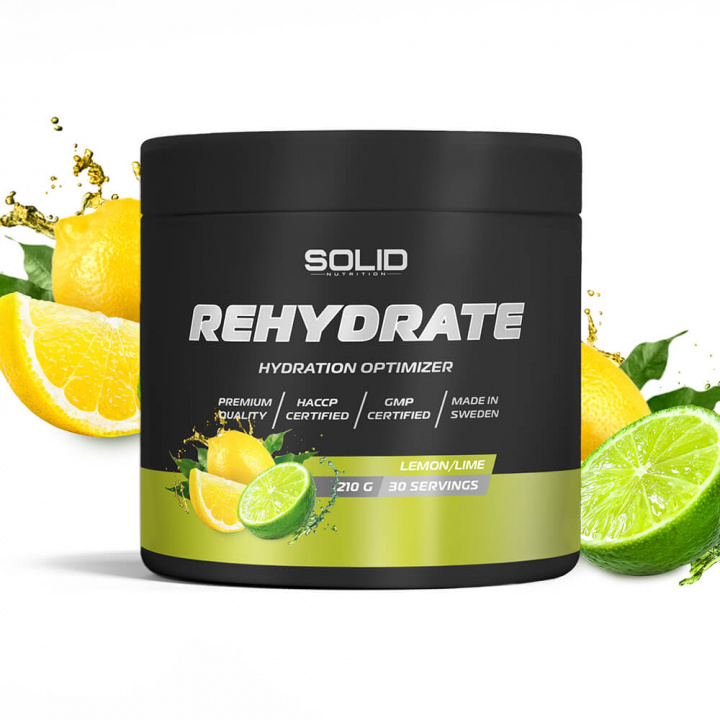 SOLID Nutrition BLACK LINE Rehydrate, 210 g i gruppen Kosttilskud & Fødevarer / Mineraler / Elektrolytter hos Tillskottsbolaget (SOLID75682)