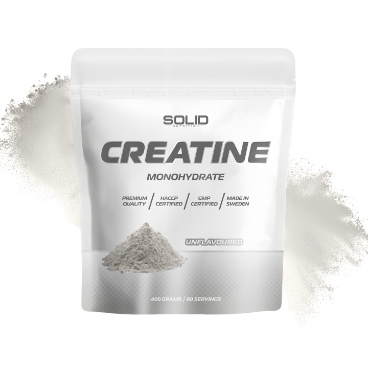 SOLID Nutrition Creatine Monohydrate, 400 g (Unflavoured) i gruppen Kosttilskud & Fødevarer / Kreatin / Kreatinmonohydrat hos Tillskottsbolaget (SOLID758433-2)