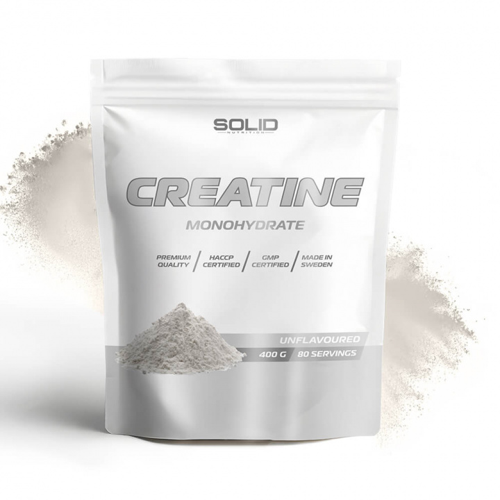SOLID Nutrition Creatine Monohydrate, 400 g i gruppen Kosttilskud & Fødevarer / Kreatin / Kreatinmonohydrat hos Tillskottsbolaget (SOLID758433)