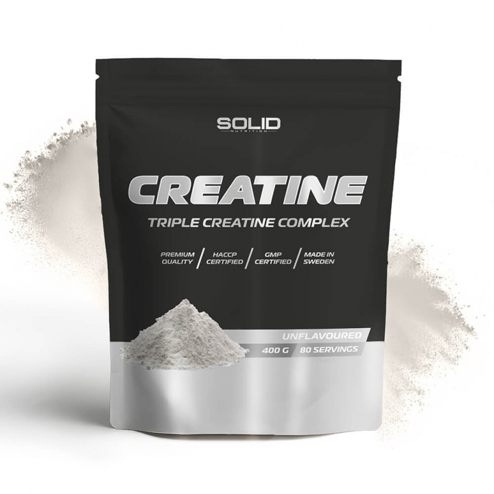 SOLID Nutrition BLACK LINE Creatine, 400 g i gruppen Kosttilskud & Fødevarer / Kreatin / Kreatinblandinger hos Tillskottsbolaget (SOLID75990)
