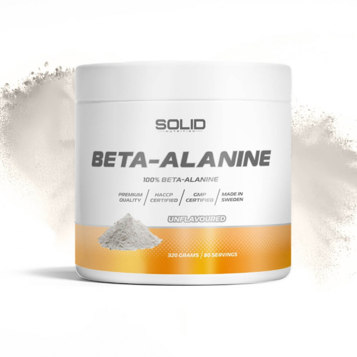 SOLID Nutrition Beta-Alanine, 320 g i gruppen Kosttilskud & Fødevarer / Aminosyrer / Beta-Alanin hos Tillskottsbolaget (SOLID765674)