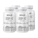 4 x SOLID Nutrition Zinc, 90 caps