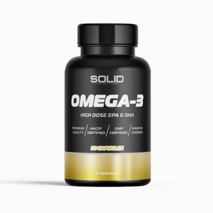 SOLID Nutrition BLACK LINE Omega-3, 90 caps i gruppen Kosttilskud & Fødevarer / Omega-3 & Fedtsyrer / Omega-3 hos Tillskottsbolaget (SOLID76874)