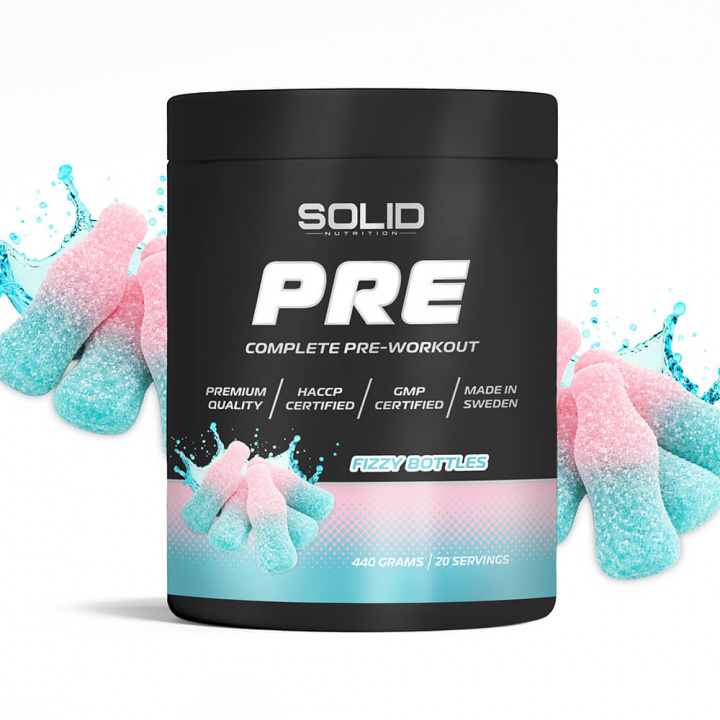 SOLID Nutrition BLACK LINE PRE, 440 g i gruppen Kosttilskud & Fødevarer / Præstationsforbedringer / Pre-Workout / PWO hos Tillskottsbolaget (SOLID79845)