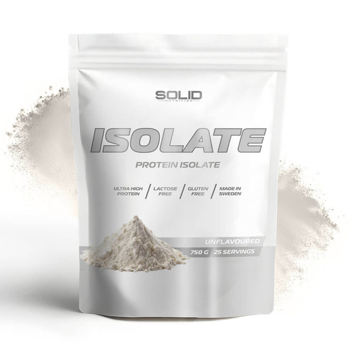 SOLID Nutrition Isolate, 750 g (Unflavoured) i gruppen Kosttilskud & Fødevarer / Proteinpulver / Isolatprotein hos Tillskottsbolaget (SOLID85001-11)