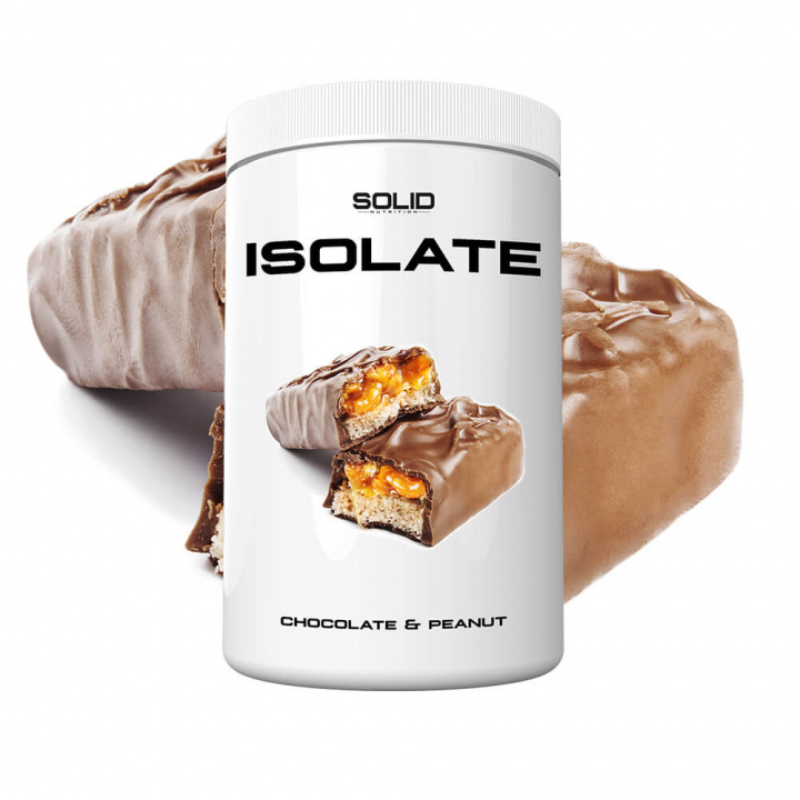 SOLID Nutrition Isolate, 750 g (Chocolate & Peanut) i gruppen Kosttilskud & Fødevarer / Proteinpulver / Isolatprotein hos Tillskottsbolaget (SOLID85001-5)