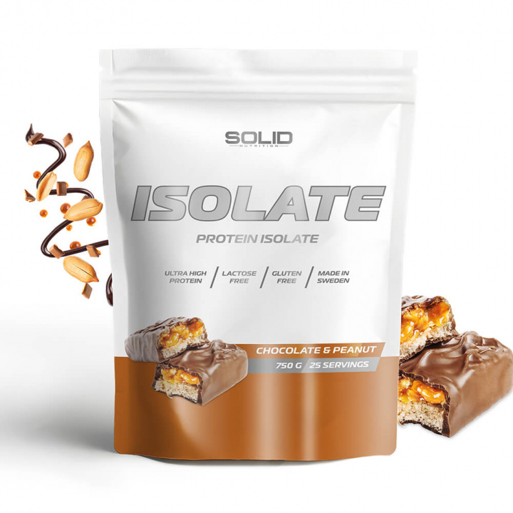 SOLID Nutrition Isolate, 750 g i gruppen Kosttilskud & Fødevarer / Proteinpulver / Isolatprotein hos Tillskottsbolaget (SOLID85001)