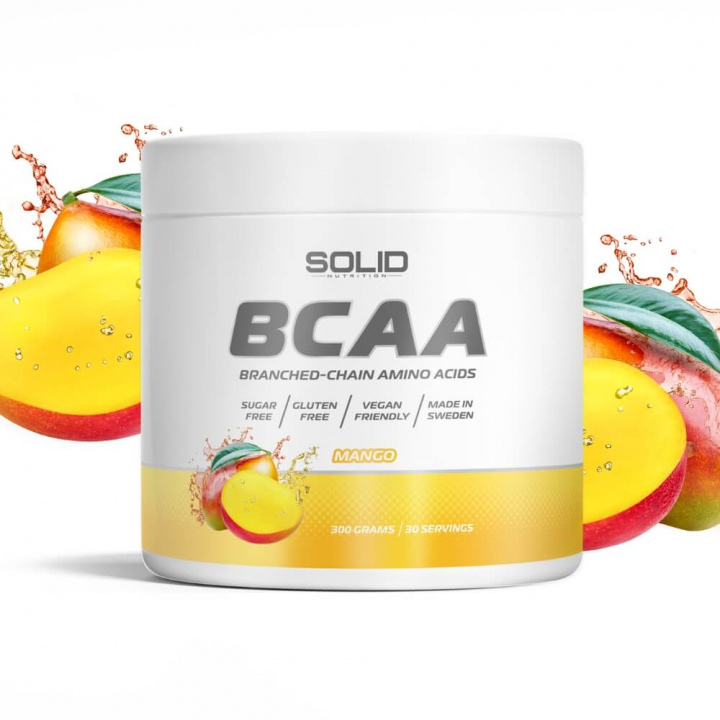 SOLID Nutrition BCAA, 300 g i gruppen Kosttilskud & Fødevarer / Aminosyrer / BCAA hos Tillskottsbolaget (SOLIDBCAA)