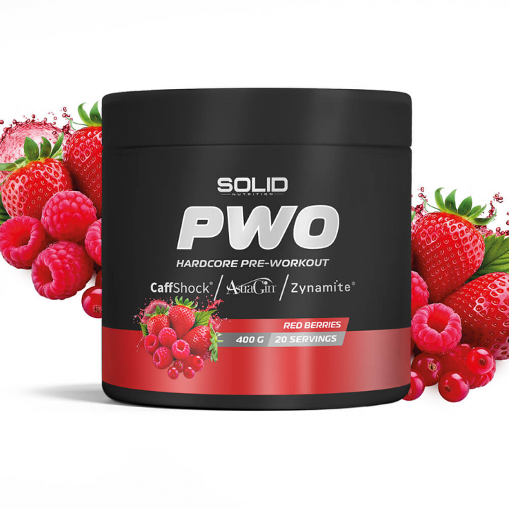 SOLID Nutrition BLACK LINE PWO, 400 g i gruppen Kosttilskud & Fødevarer / Præstationsforbedringer / Pre-Workout / PWO hos Tillskottsbolaget (SOLIDBLACKPWO)