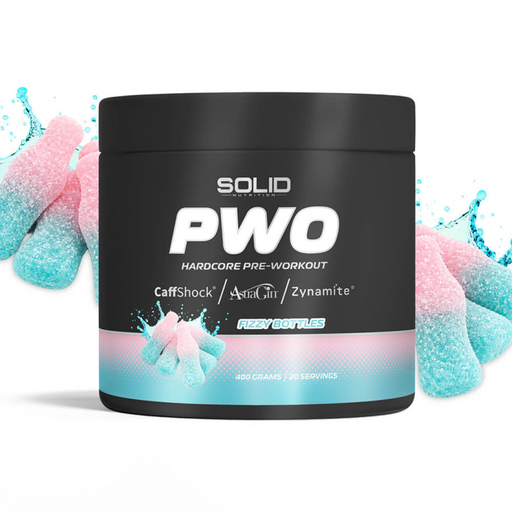 SOLID Nutrition BLACK LINE PWO, 400 g i gruppen Kosttilskud & Fødevarer / Præstationsforbedringer / Pre-Workout / PWO hos Tillskottsbolaget (SOLIDBLACKPWO)