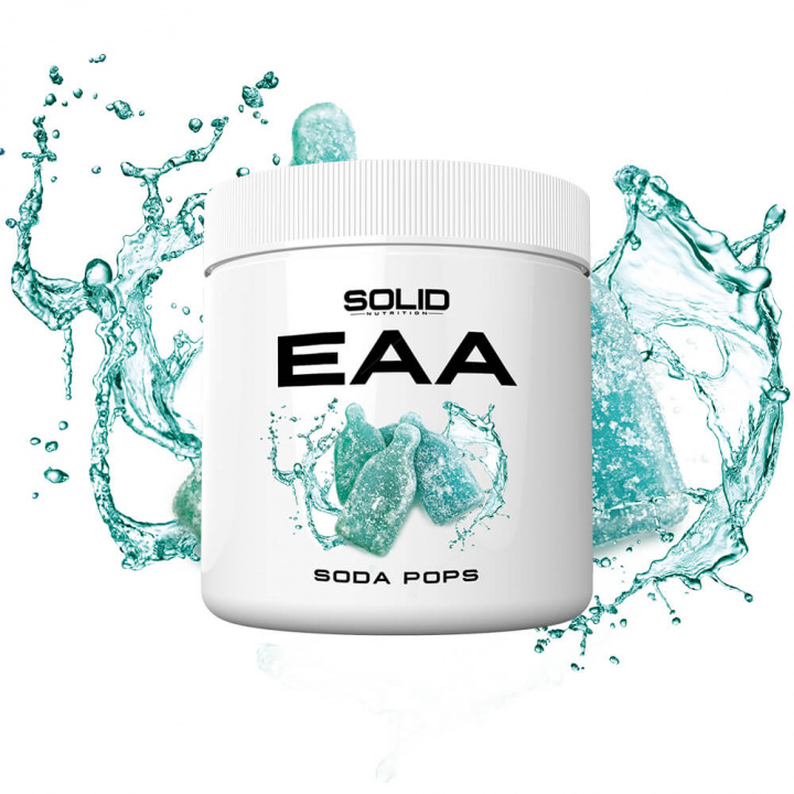 SOLID Nutrition EAA, 350 g (Soda Pops) i gruppen Kosttilskud & Fødevarer / Aminosyrer / EAA hos Tillskottsbolaget (SOLIDEAA-6)