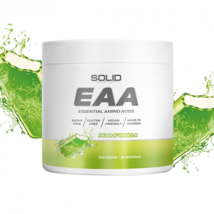 SOLID Nutrition EAA, 300 g (Pear/Vanilla) i gruppen Tilbud! / Udsalg hos Tillskottsbolaget (SOLIDEAASPLITT)