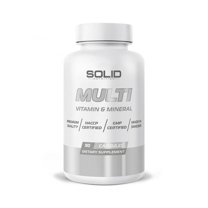 SOLID Nutrition MULTI, 90 tabs i gruppen Kosttilskud & Fødevarer / Vitaminer / Multivitamin hos Tillskottsbolaget (SOLIDMULTI)