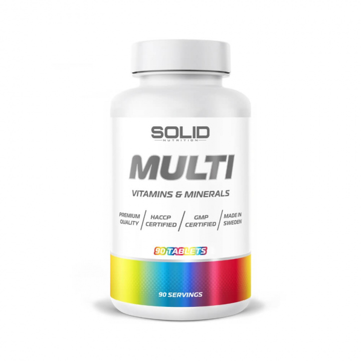 SOLID Nutrition MULTI, 90 tabs i gruppen Kosttilskud & Fødevarer / Vitaminer / Multivitamin hos Tillskottsbolaget (SOLIDMULTI)
