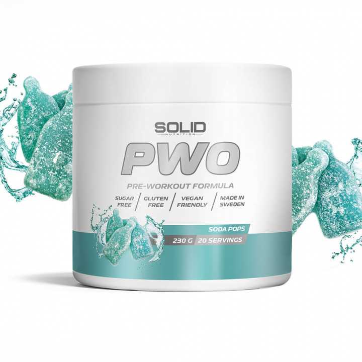 SOLID Nutrition PWO, 230 g i gruppen Kosttilskud & Fødevarer / Præstationsforbedringer / Pre-Workout / PWO hos Tillskottsbolaget (SOLIDPWO)