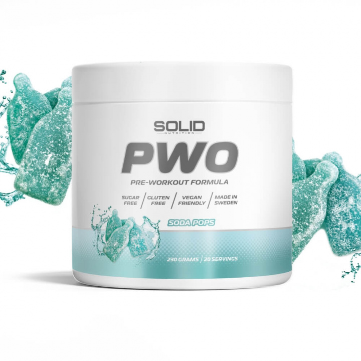 SOLID Nutrition PWO, 230 g i gruppen Kosttilskud & Fødevarer / Præstationsforbedringer / Pre-Workout / PWO hos Tillskottsbolaget (SOLIDPWO)
