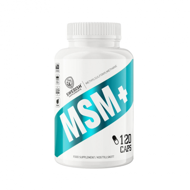 Swedish Supplements MSM+, 120 caps i gruppen Kosttilskud & Fødevarer / Ledesundhed / MSM hos Tillskottsbolaget (SS34819)
