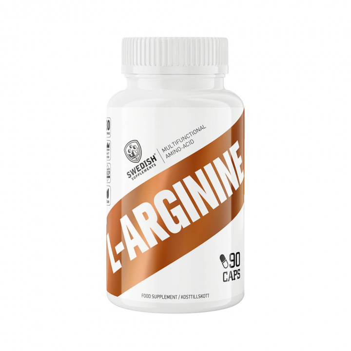 Swedish Supplements L-Arginine, 90 caps i gruppen Kosttilskud & Fødevarer / Præstationsforbedringer / Pump hos Tillskottsbolaget (SS527744)