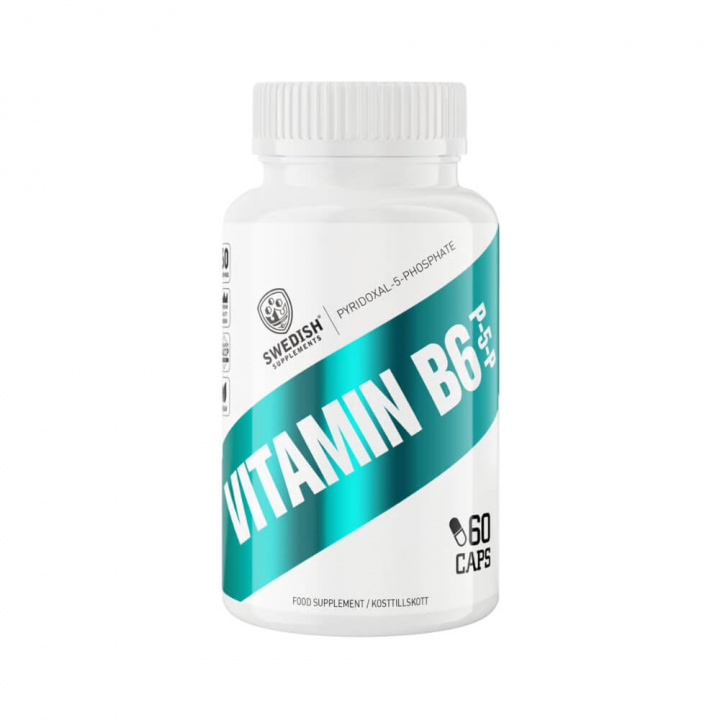 Swedish Supplements Vitamin B6 P-5-P, 60 caps i gruppen Kosttilskud & Fødevarer / Vitaminer / B-vitamin hos Tillskottsbolaget (SS64812)
