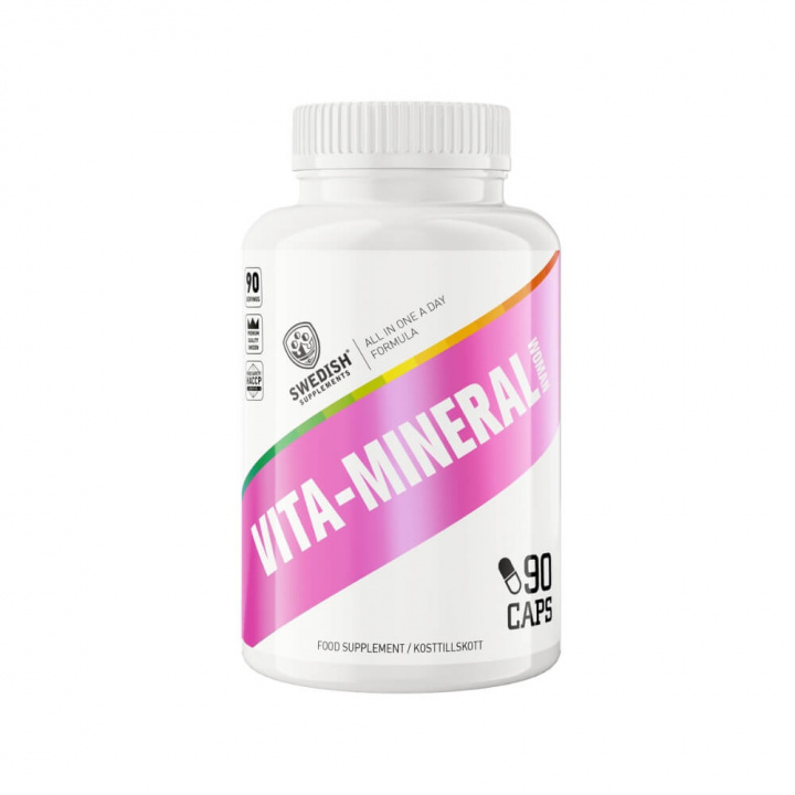 Swedish Supplements Vita-Mineral Woman, 90 caps i gruppen Kosttilskud & Fødevarer / Vitaminer / Multivitamin hos Tillskottsbolaget (SS65948)