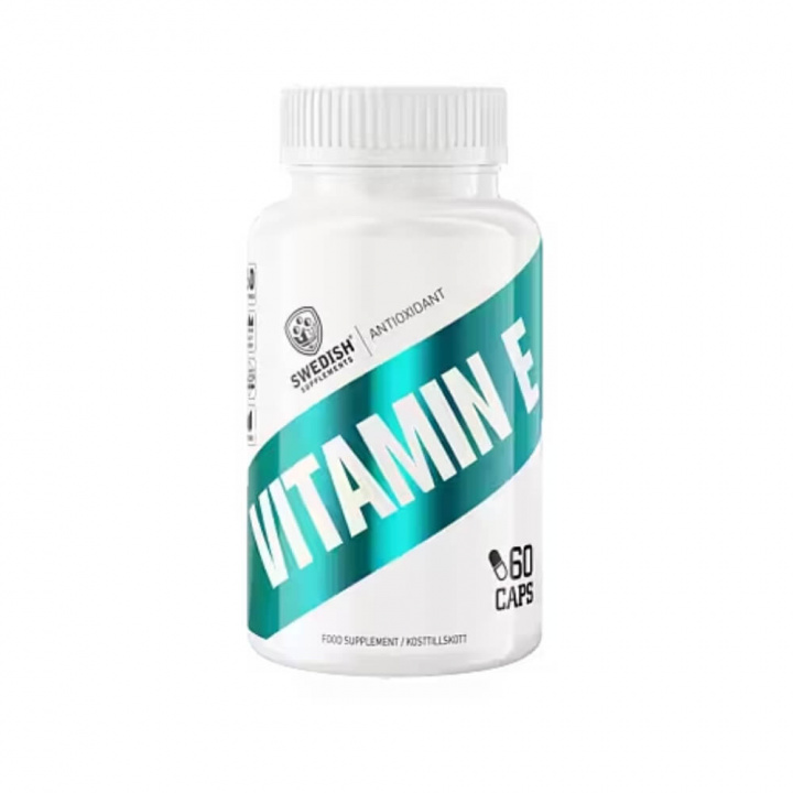 Swedish Supplements Vitamin E, 60 caps i gruppen Kosttilskud & Fødevarer / Vitaminer / E-vitamin hos Tillskottsbolaget (SS668893)
