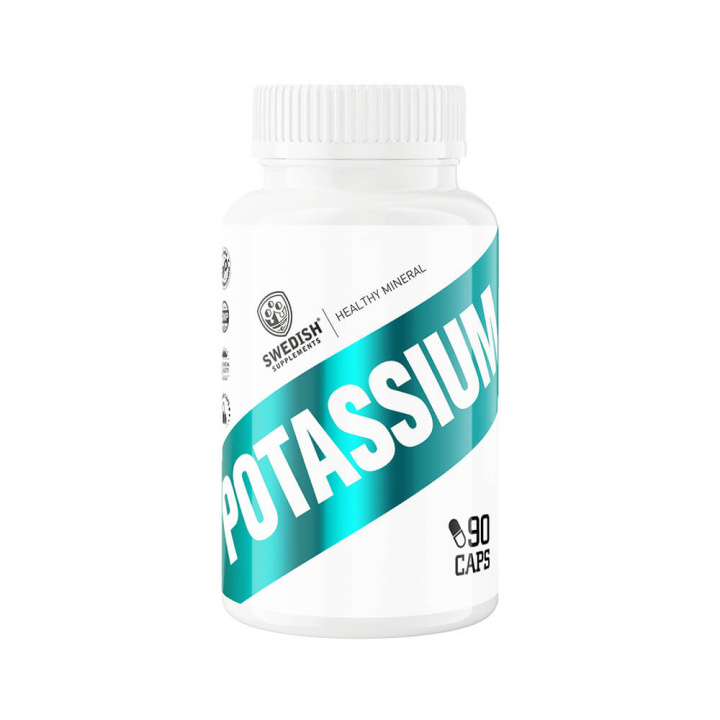 Swedish Supplements Potassium, 90 caps i gruppen Kosttilskud & Fødevarer / Mineraler / Kalium hos Tillskottsbolaget (SS768554)