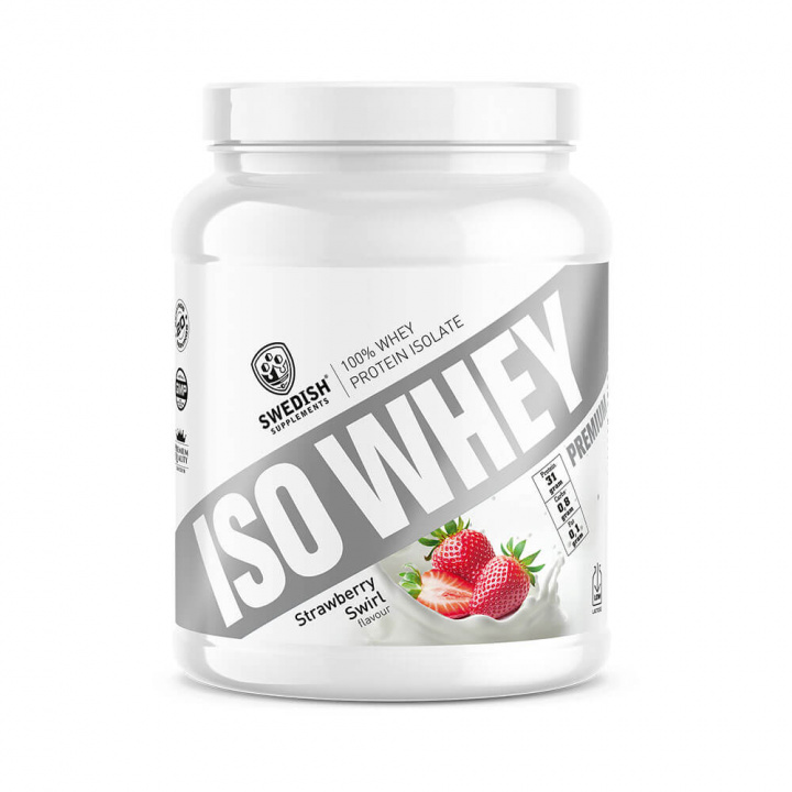 Swedish Supplements ISO Whey, 700 g (Strawberry Swirl) i gruppen Kosttilskud & Fødevarer / Proteinpulver / Isolatprotein hos Tillskottsbolaget (SS785643-1)