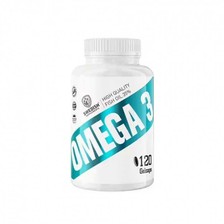 Swedish Supplements Omega-3, 120 caps i gruppen Kosttilskud & Fødevarer / Omega-3 & Fedtsyrer / Omega-3 hos Tillskottsbolaget (SS8023)